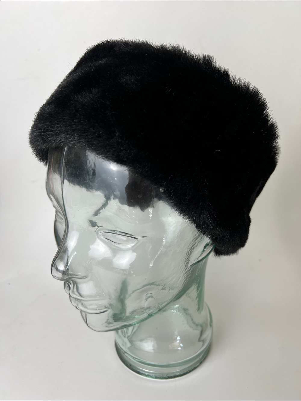 Black Faux Fur Headband for winter